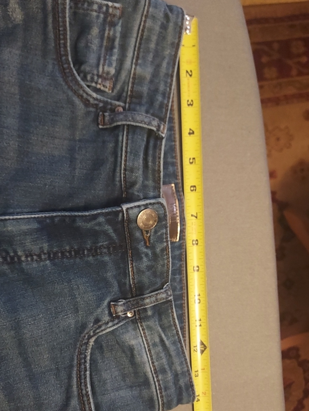 Kut From The Kloth Denim Jean High Rise Ankle Flare Fab Ab Size 4P - Picture 13 of 14